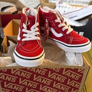 Vans Red High-Top Sneakers